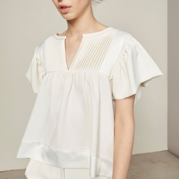 Elegant Cream Women's Top - Picture 1 of 4